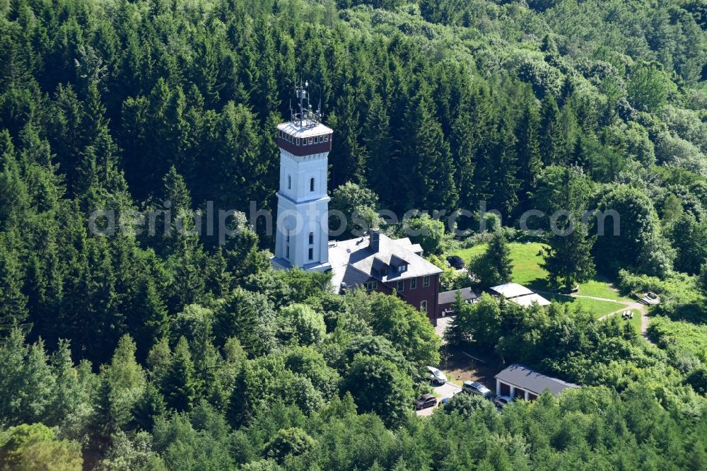 Aerial photograph Annaberg-Buchholz - Complex of the hotel building Berghotel Poehlberg on Ernst-Roch-Strasse in Annaberg-Buchholz in the state Saxony, Germany