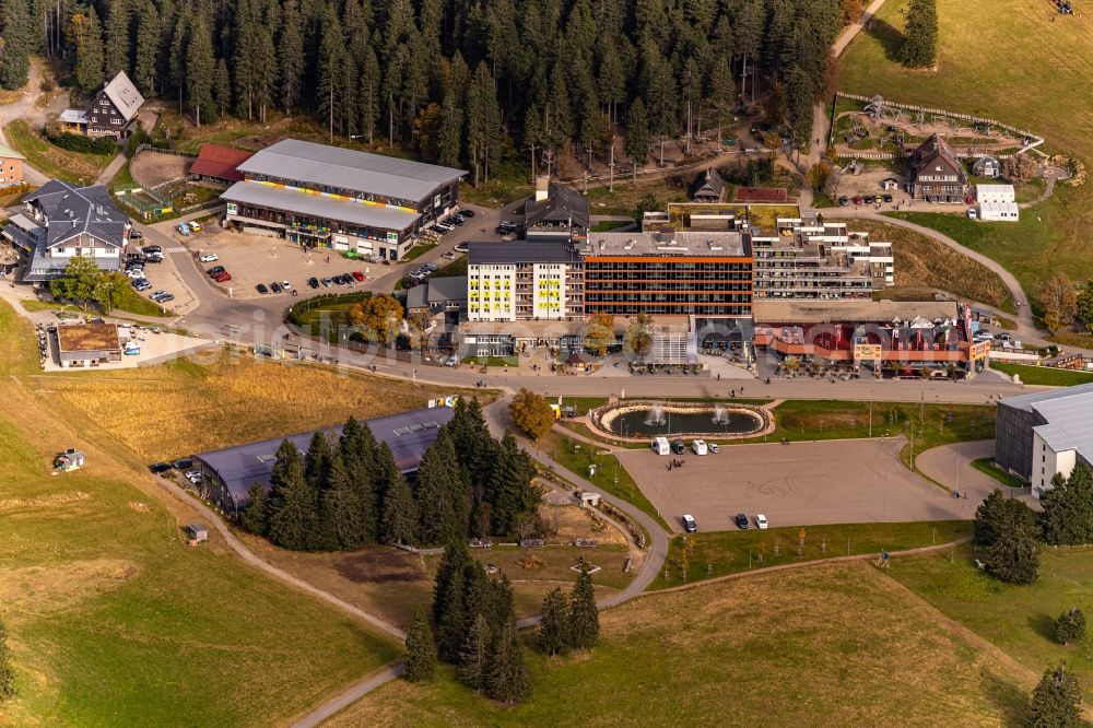 Aerial photograph Feldberg (Schwarzwald) - complex of the hotel building Feldberger Hof in Feldberg (Schwarzwald) at Schwarzwald in the state Baden-Wuerttemberg, Germany