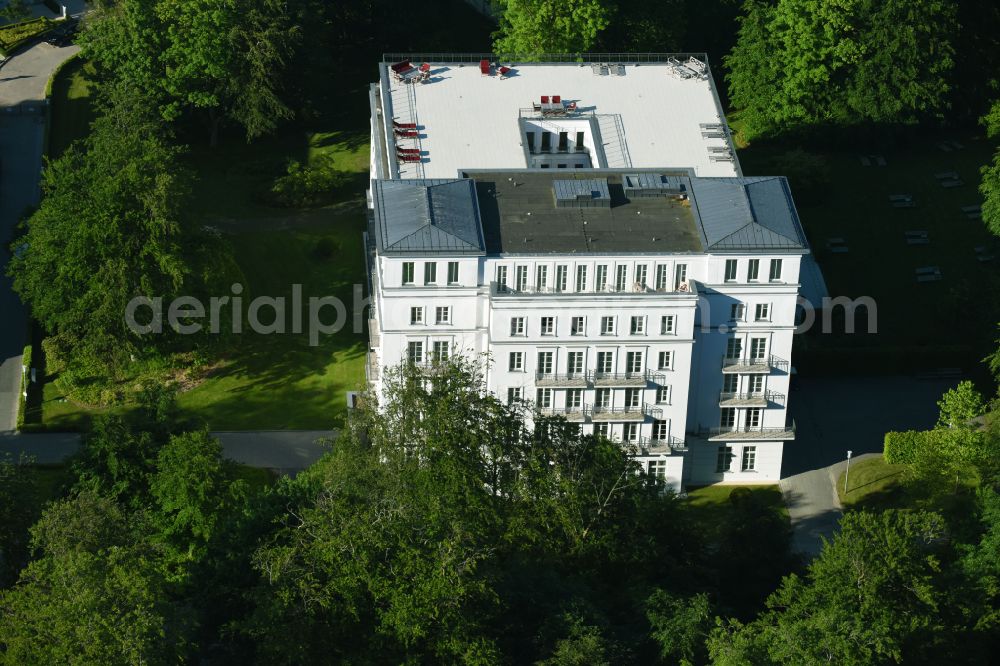 Heiligendamm from above - Complex of the hotel building Grand Hotel Heiligendamm on Prof.-Dr.-Vogel-Strasse in Heiligendamm in the state Mecklenburg - Western Pomerania, Germany