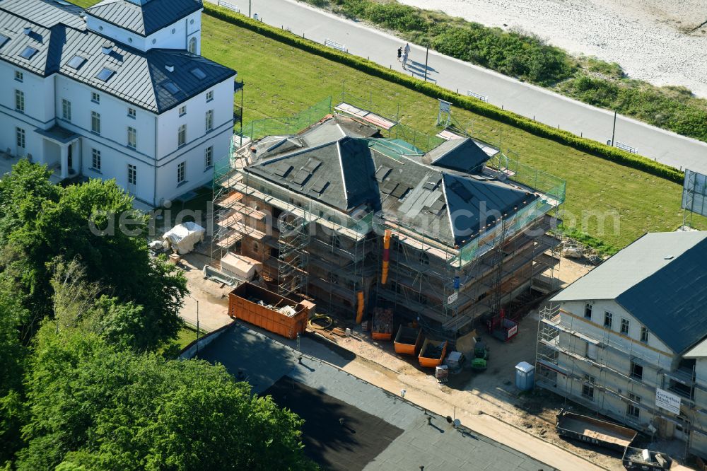 Aerial image Heiligendamm - Complex of the hotel building Grand Hotel Heiligendamm on Prof.-Dr.-Vogel-Strasse in Heiligendamm in the state Mecklenburg - Western Pomerania, Germany