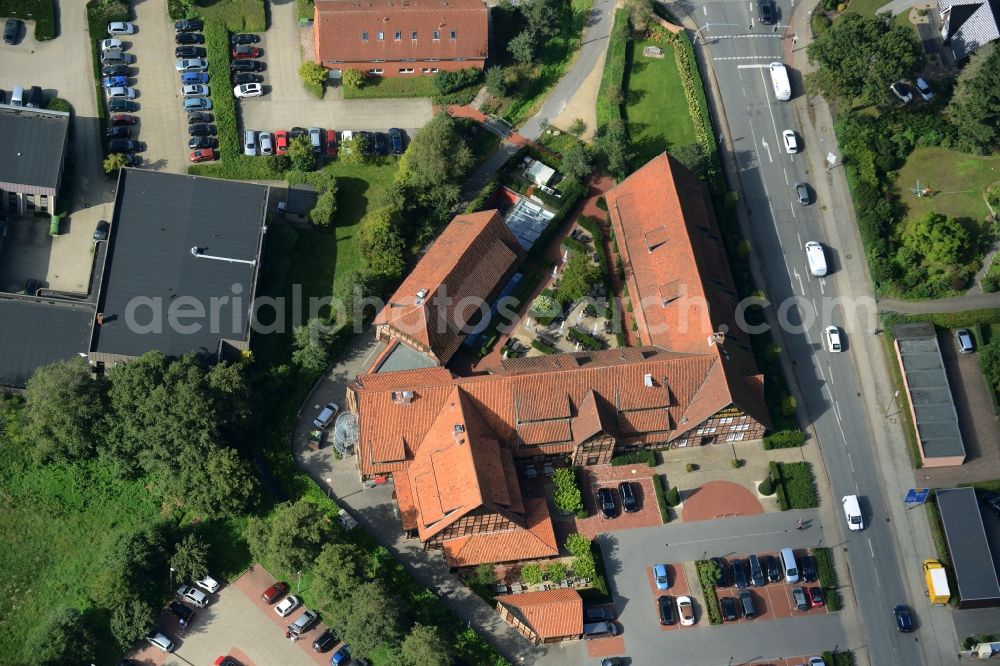 Aerial photograph Burgwedel - Complex of the hotel building Hotel Kokenhof in Burgwedel in the state Lower Saxony