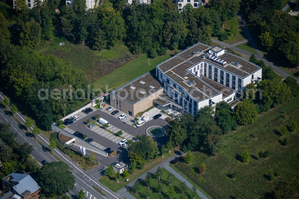 Aerial photograph Würzburg - Complex of the hotel building Hotel Melchior Park GmbH Am Galgenberg in Wuerzburg in the state Bavaria, Germany