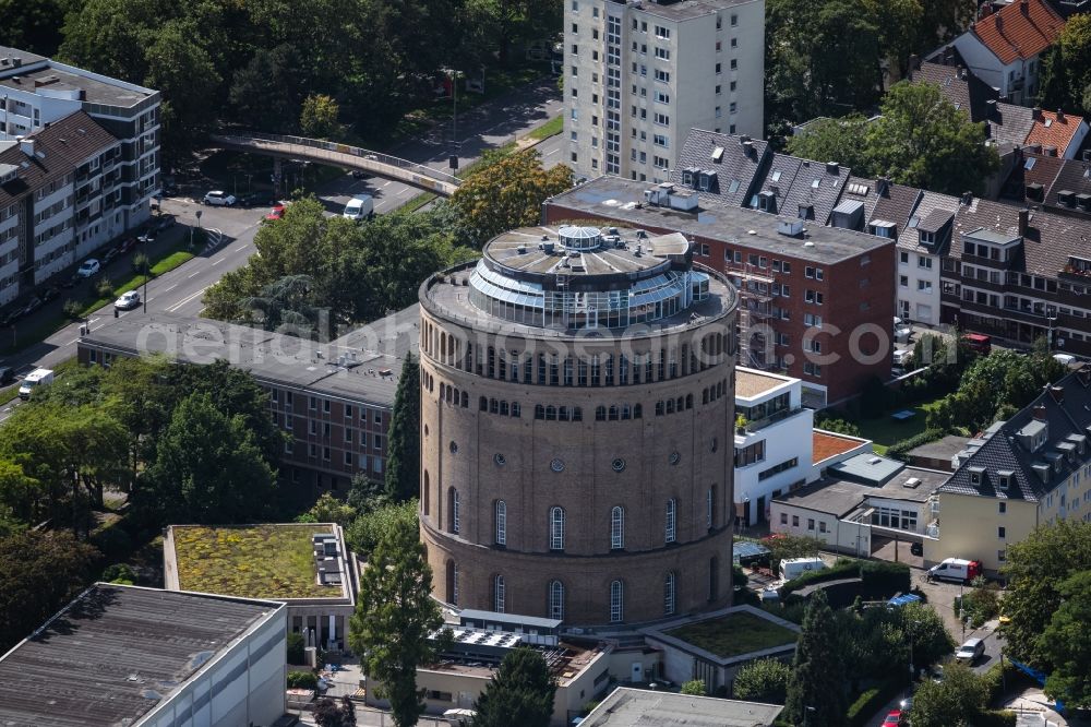 Köln from above - Complex of the hotel building Hotel in Wasserturm on Kaygasse in the district Innenstadt in Cologne in the state North Rhine-Westphalia, Germany