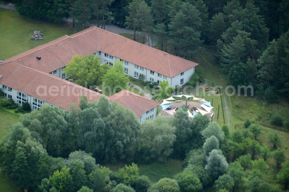 Aerial photograph Templin - Complex of the hotel building Landsitz-Hotel in Templin in the state Brandenburg