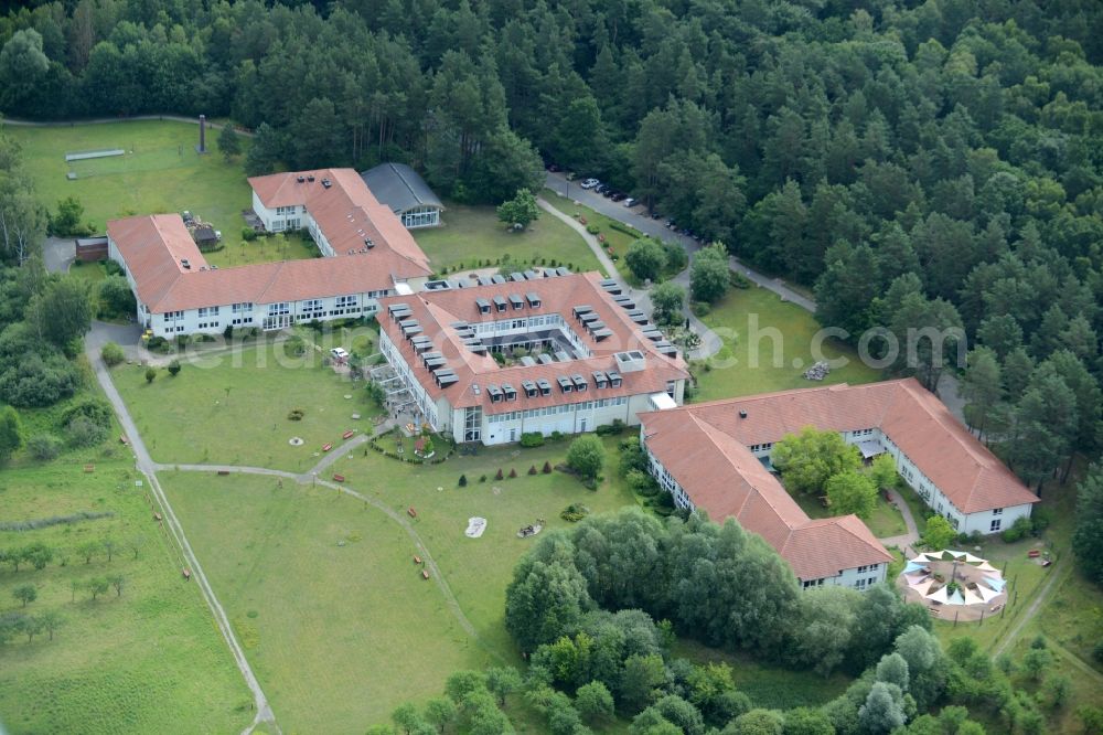 Aerial image Templin - Complex of the hotel building Landsitz-Hotel in Templin in the state Brandenburg