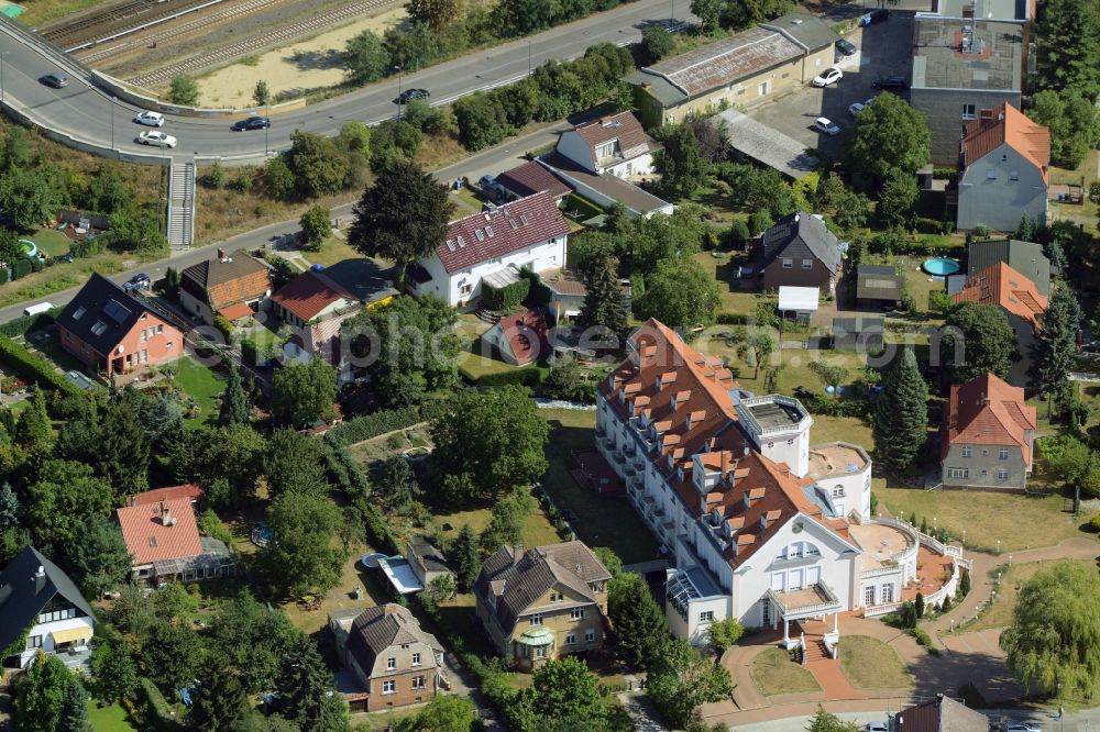 Berlin from above - Complex of the hotel building 1a-PARK HOTEL BERLIN Schloss Kaulsdorf in Berlin in Germany