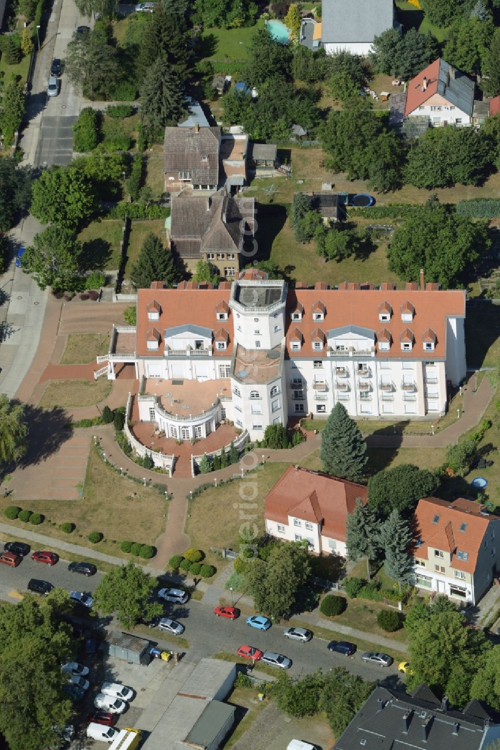 Aerial image Berlin - Complex of the hotel building 1a-PARK HOTEL BERLIN Schloss Kaulsdorf in Berlin in Germany