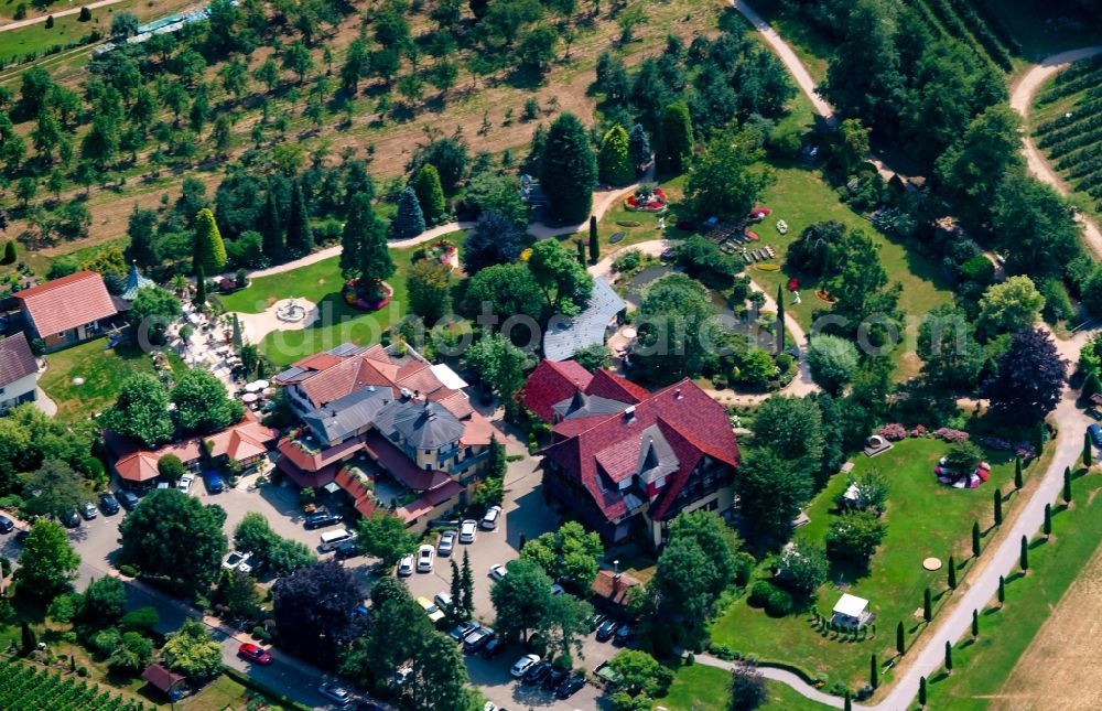 Aerial photograph Durbach - Complex of the hotel building Rebstock in Durbach in the state Baden-Wurttemberg, Germany