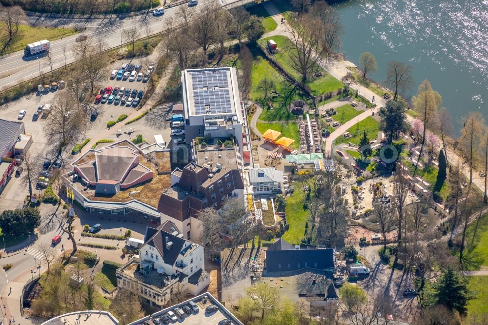 Herdecke from the bird's eye view: Complex of the hotel building Ringhotel Zweibruecker Hof in the district Westende in Herdecke in the state North Rhine-Westphalia