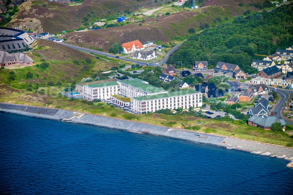 Aerial photograph List - Complex of the hotel building A-Rosa Sylt in List on Island Sylt in the state Schleswig-Holstein, Germany