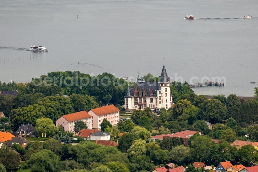 Aerial image Klink - Building complex of the resort castle Klink on the Mueritz in Klink in Mecklenburg-Vorpommern