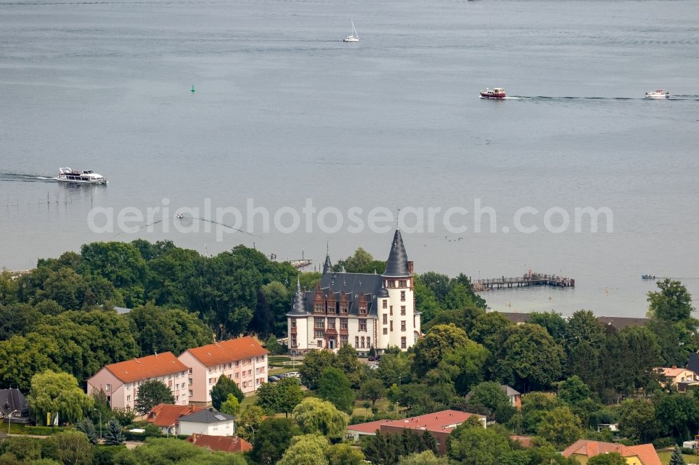 Aerial photograph Klink - Building complex of the resort castle Klink on the Mueritz in Klink in Mecklenburg-Vorpommern