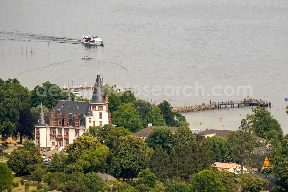 Aerial photograph Klink - Building complex of the resort castle Klink on the Mueritz in Klink in Mecklenburg-Vorpommern