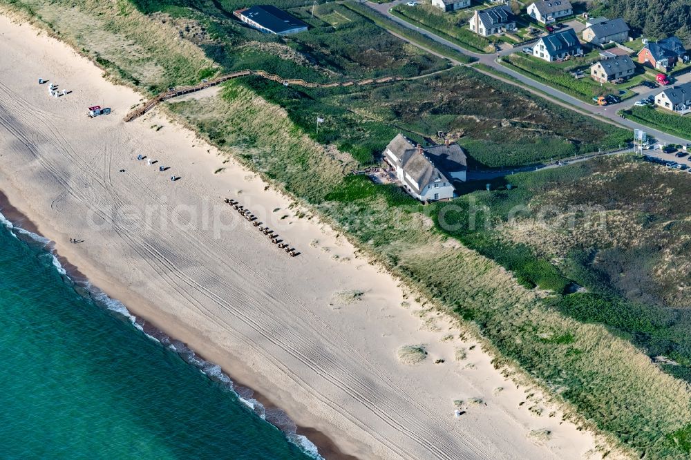 Sylt from above - Complex of the hotel building SOeL`Ring Hof in the district Rantum (Sylt) in Sylt on Island Sylt in the state Schleswig-Holstein, Germany