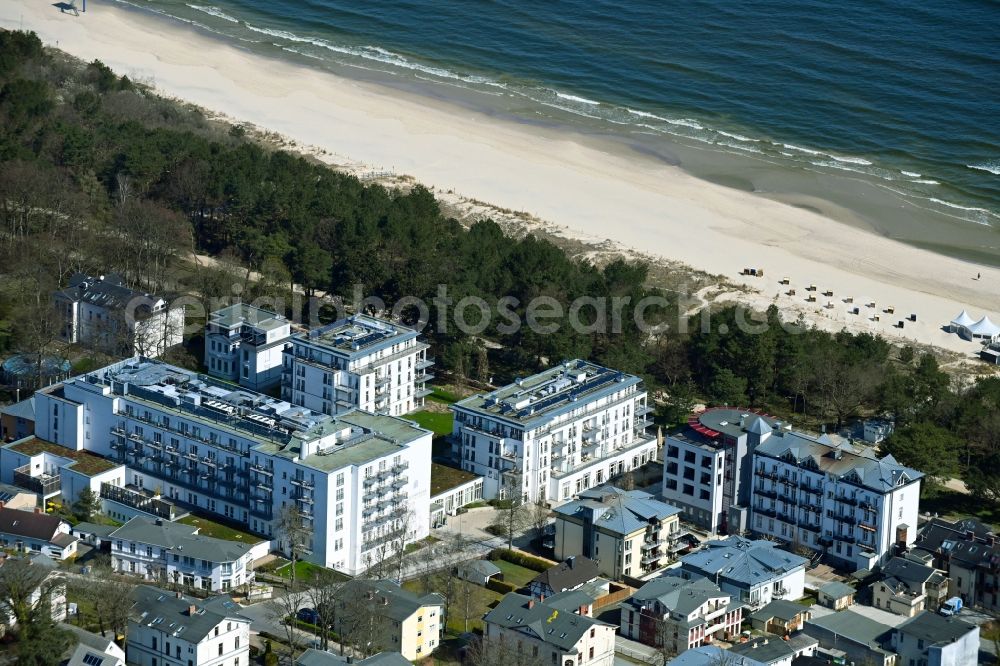 Heringsdorf from above - Complex of the hotel building Steigenberger Grandhotel & Spa, Heringsdorf in Heringsdorf on the island of Usedom in the state Mecklenburg - Western Pomerania, Germany