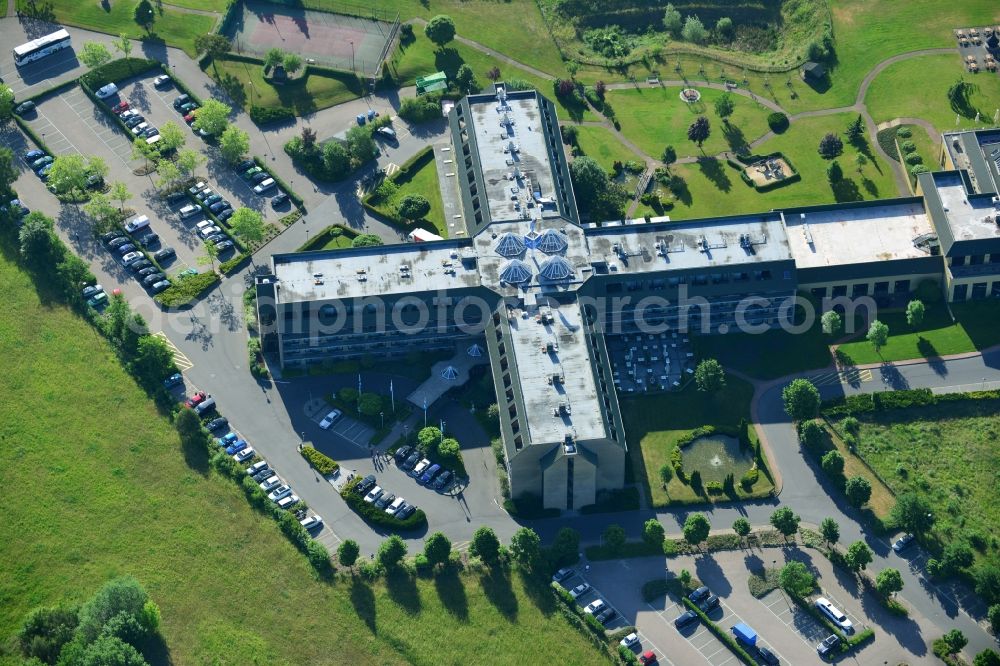 Blankenfelde-Mahlow from above - Complex of the hotel building Van der Valk Hotel Berlin Brandenburg in Blankenfelde-Mahlow in the state Brandenburg