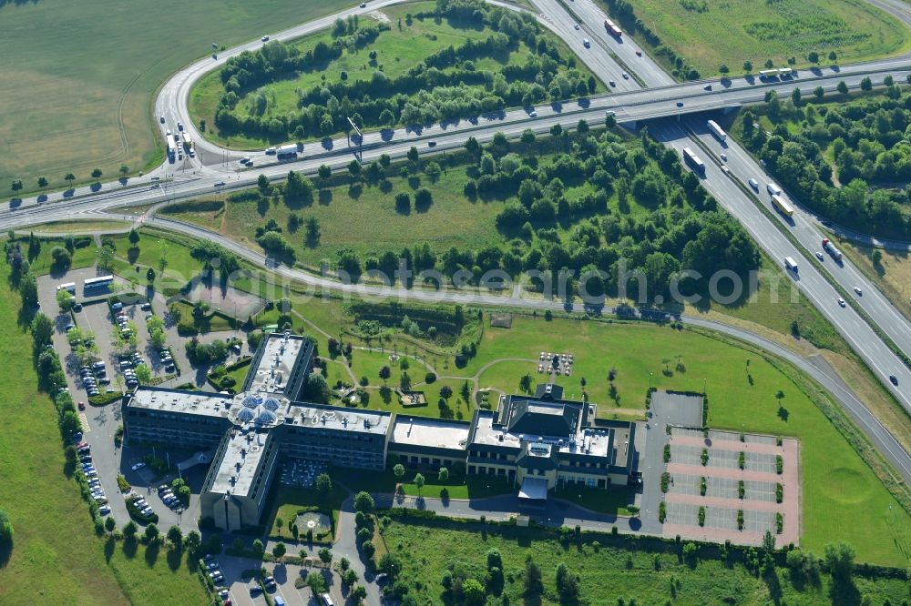 Aerial image Blankenfelde-Mahlow - Complex of the hotel building Van der Valk Hotel Berlin Brandenburg in Blankenfelde-Mahlow in the state Brandenburg