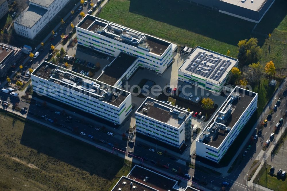 Berlin from above - Building complex of the Institute ifp Institut fuer Produktqualitaet GmbH in Berlin in Germany