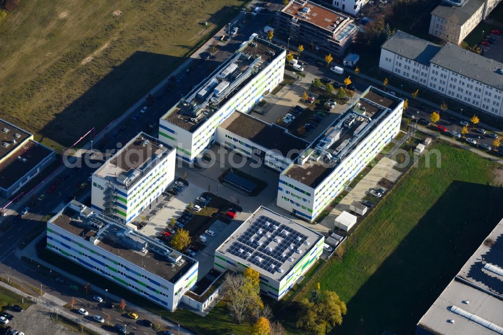 Berlin from above - Building complex of the Institute ifp Institut fuer Produktqualitaet GmbH in Berlin in Germany