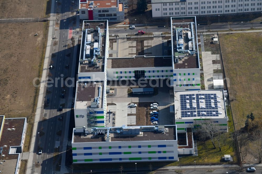 Berlin from above - Building complex of the Institute ifp Institut fuer Produktqualitaet GmbH in Berlin in Germany