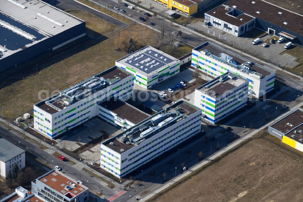 Aerial photograph Berlin - Building complex of the Institute ifp Institut fuer Produktqualitaet GmbH in Berlin in Germany