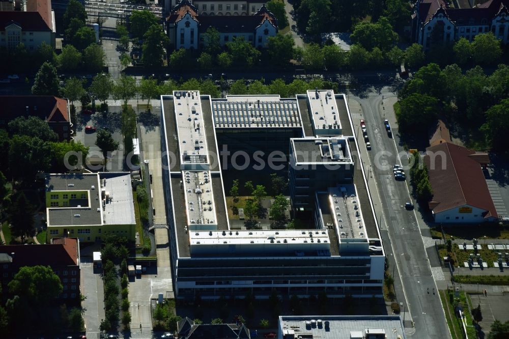 Dresden from the bird's eye view: Building complex of the Institute Bio Innovations Zentrum Dresden on Tatzberg in Dresden in the state Saxony, Germany