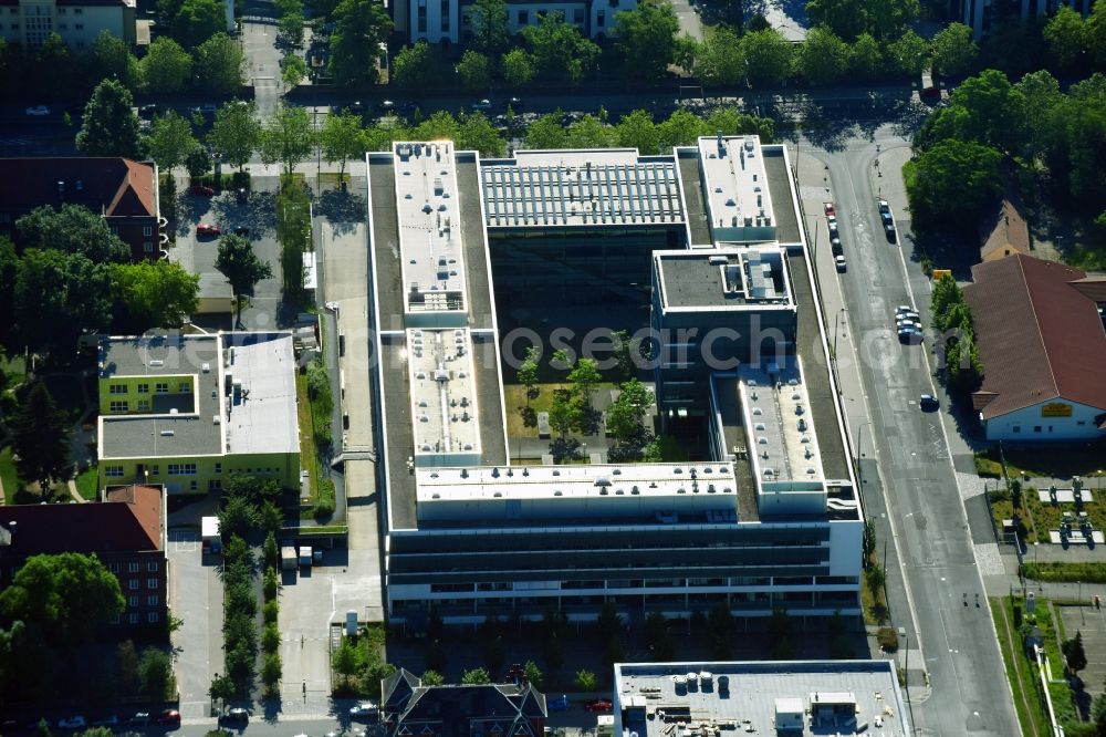 Aerial image Dresden - Building complex of the Institute Bio Innovations Zentrum Dresden on Tatzberg in Dresden in the state Saxony, Germany