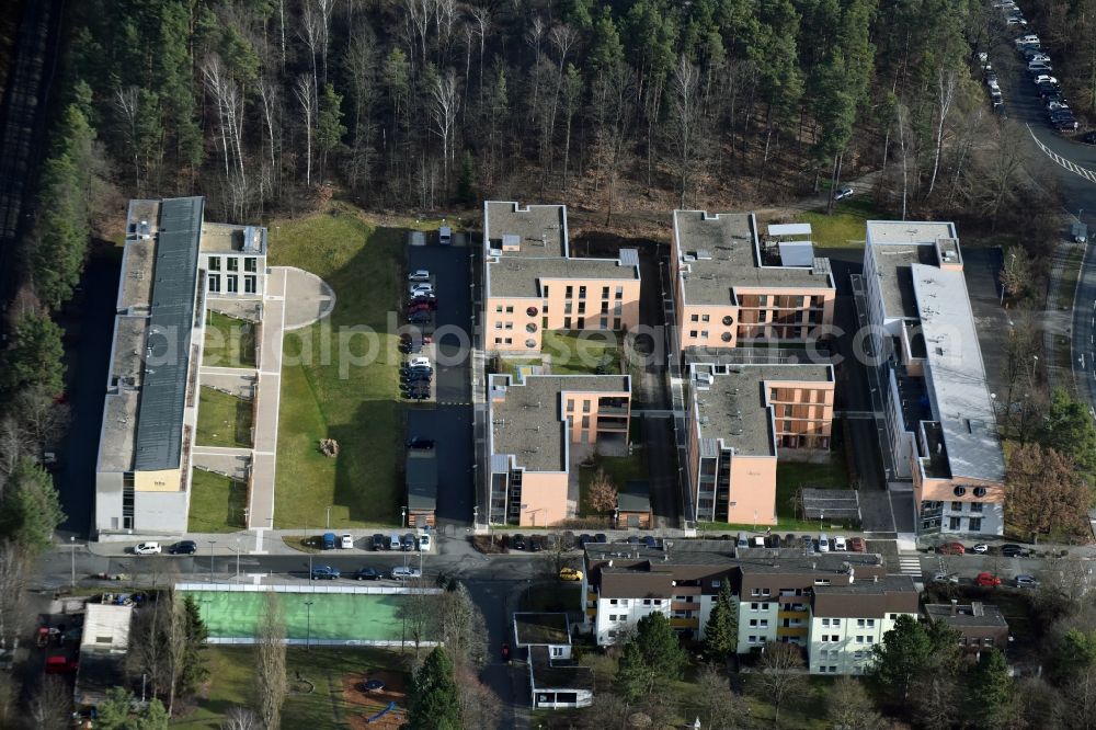 Aerial photograph Nürnberg - Building complex of the Institute Blindeninstitutsstiftung on Brieger Strasse in Nuremberg in the state Bavaria