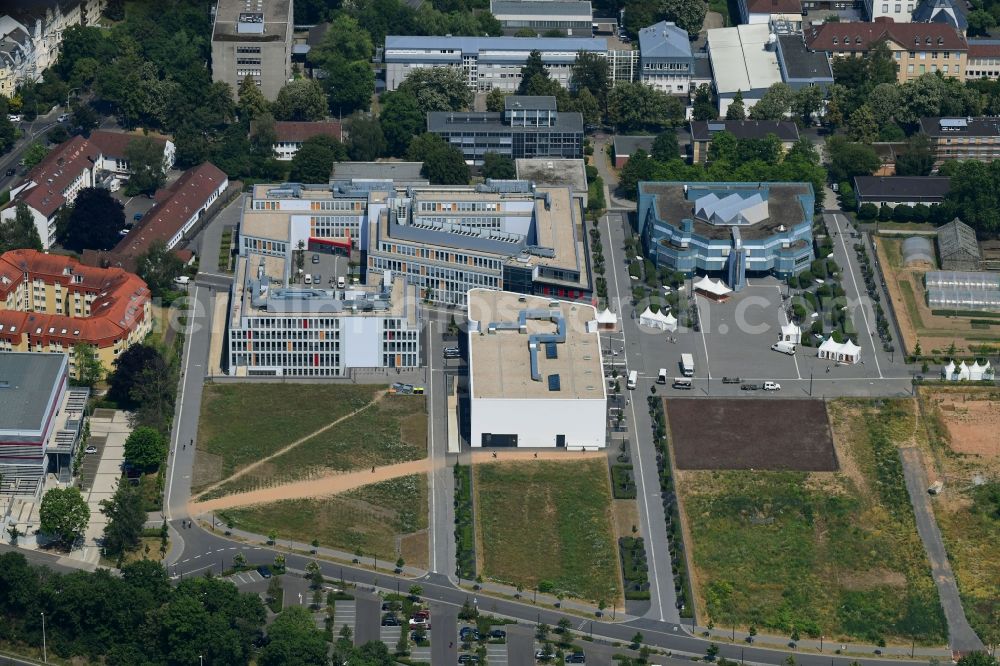 Aerial photograph Bonn - Building complex of the Institute b-it (Bonn-Aachen International Center for Information Technology) on Endenicher Allee in the district Poppelsdorf in Bonn in the state North Rhine-Westphalia, Germany