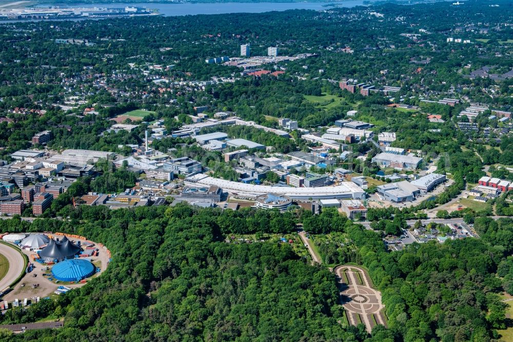 Hamburg from the bird's eye view: Building complex of the Institute Center for Free-Electron Laser Science in Hamburg in Germany