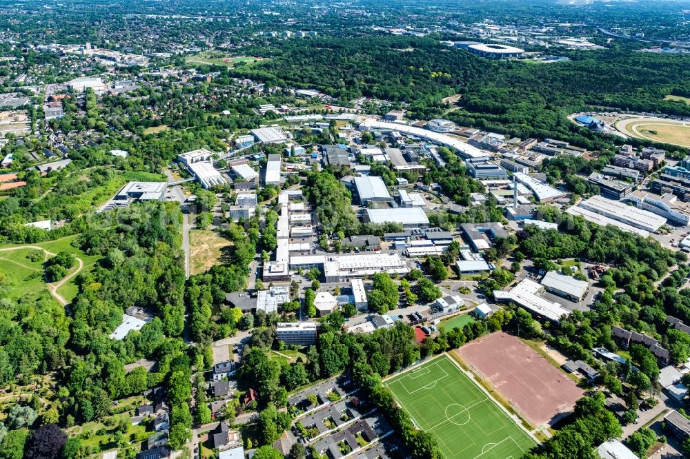 Aerial photograph Hamburg - Building complex of the Institute Center for Free-Electron Laser Science in Hamburg in Germany