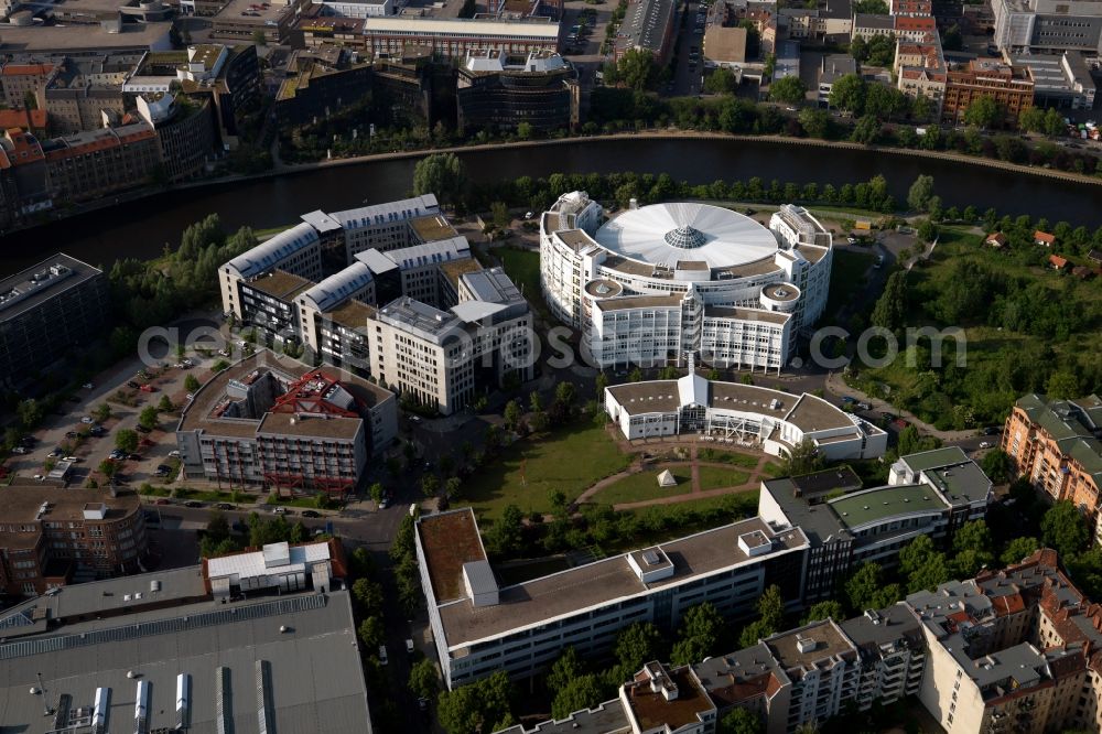 Berlin from the bird's eye view: Building complex of the Institute Fraunhofer-Institut fuer Produktionsanlagen und Konstruktionstechnik on Pascalstrasse in Berlin in Germany