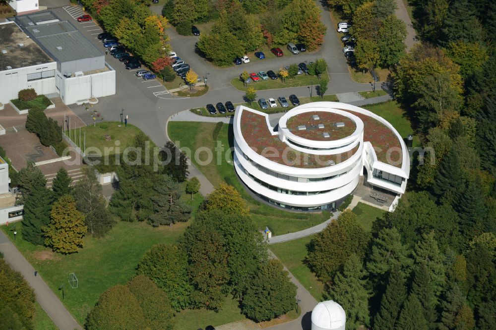 Aerial image Heidelberg - Building complex of the Institute Haus der Astronomie im Max-Planck-Institut fuer Astronomie on street Koenigstuhl in Heidelberg in the state Baden-Wuerttemberg