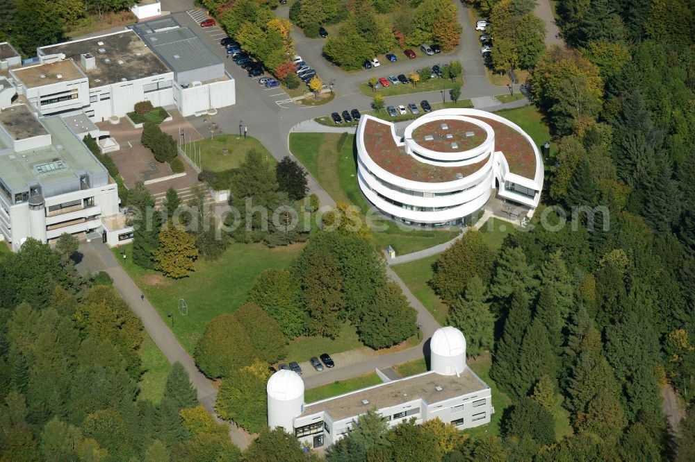 Aerial photograph Heidelberg - Building complex of the Institute Haus der Astronomie im Max-Planck-Institut fuer Astronomie on street Koenigstuhl in Heidelberg in the state Baden-Wuerttemberg