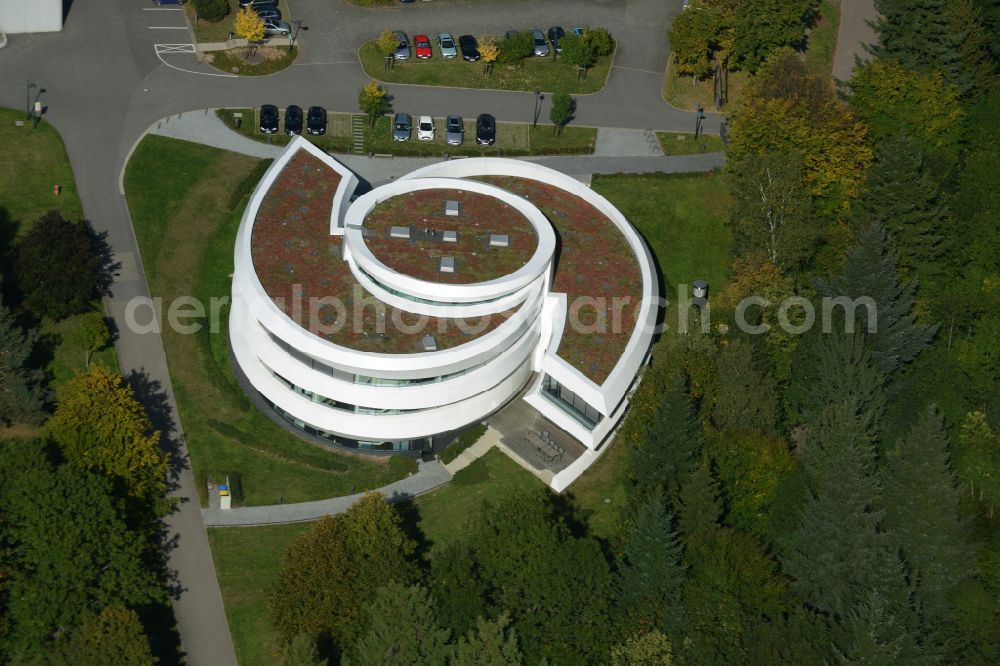 Heidelberg from the bird's eye view: Building complex of the Institute Haus der Astronomie im Max-Planck-Institut fuer Astronomie on street Koenigstuhl in Heidelberg in the state Baden-Wuerttemberg