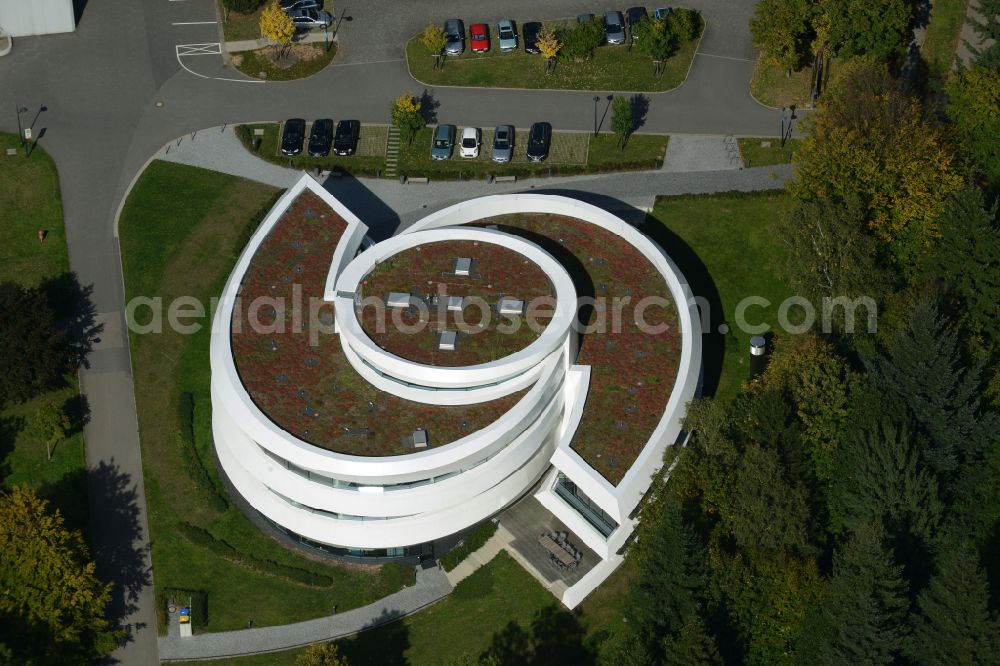 Aerial image Heidelberg - Building complex of the Institute Haus der Astronomie im Max-Planck-Institut fuer Astronomie on street Koenigstuhl in Heidelberg in the state Baden-Wuerttemberg