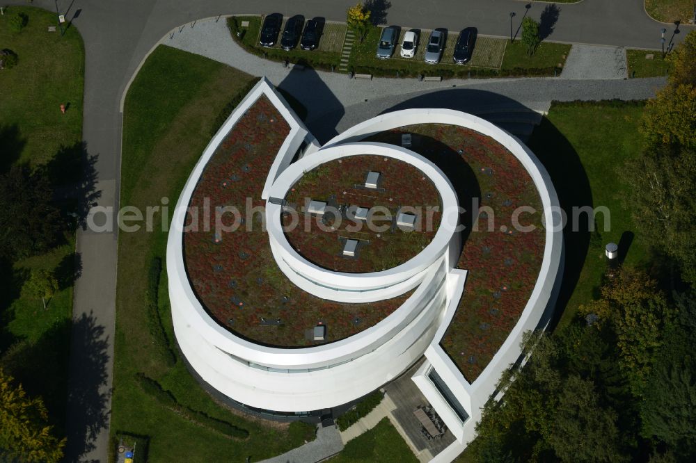 Aerial photograph Heidelberg - Building complex of the Institute Haus der Astronomie im Max-Planck-Institut fuer Astronomie on street Koenigstuhl in Heidelberg in the state Baden-Wuerttemberg