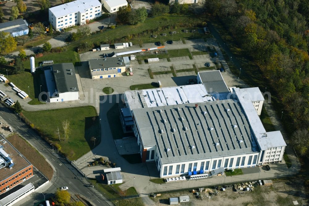 Dresden from above - Building complex of the Institute IMA Dresden in the district Albertstadt in Dresden in the state Saxony, Germany