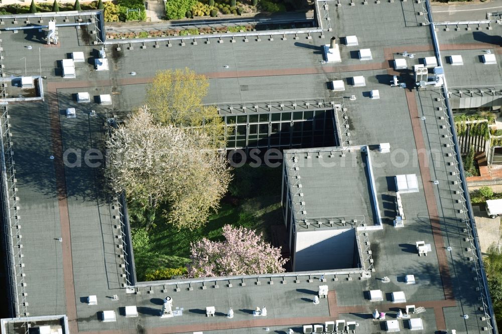 Aerial image Marnes-la-Coquette - Building complex of the Institute Institute Pasteur in Marnes-la-Coquette in Ile-de-France, France