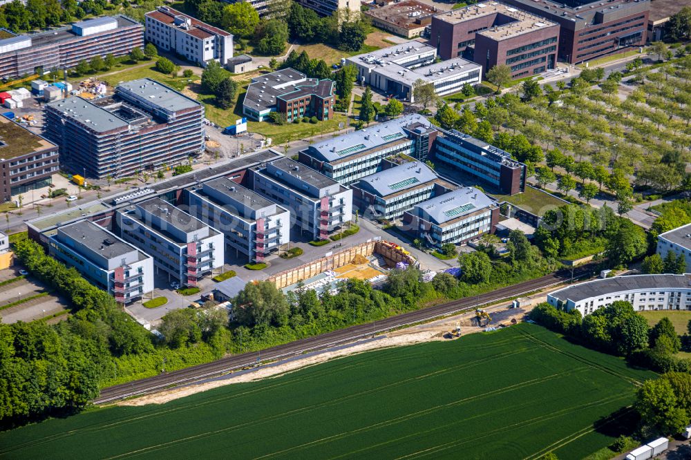 Aerial photograph Dortmund - Building complex of the Institute Max-Planck-Institut fuer molekulare Physiologie on Otto-Hahn-Strasse in the district Hombruch in Dortmund in the state North Rhine-Westphalia, Germany