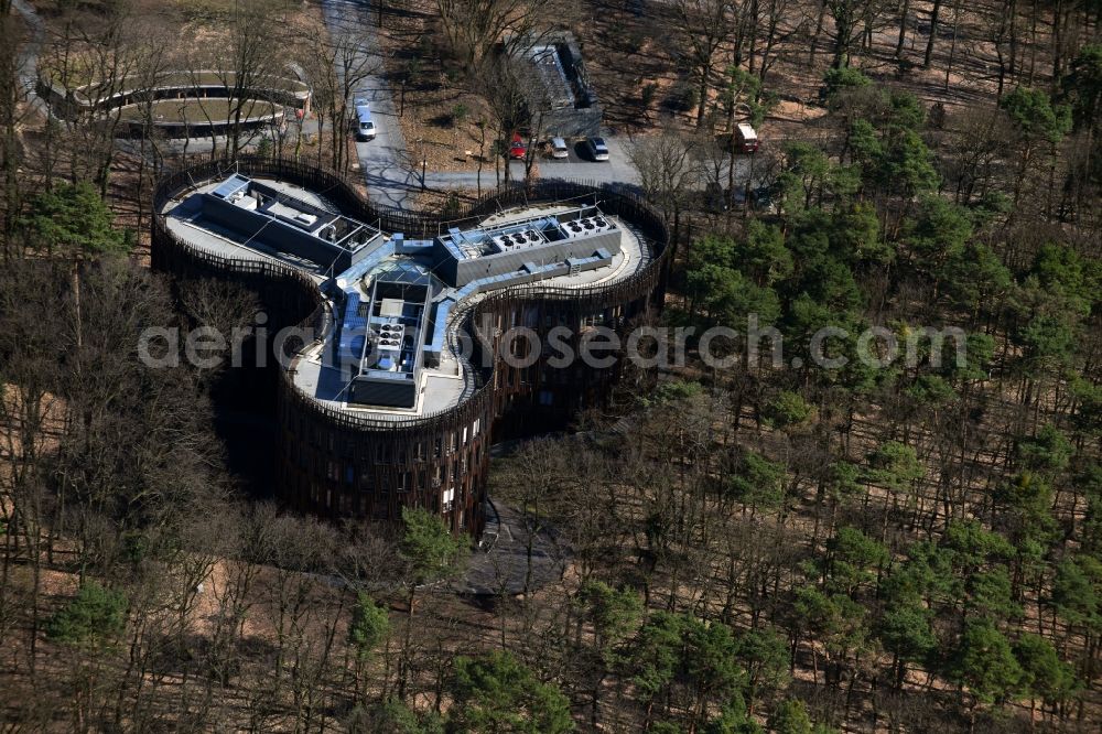 Aerial photograph Potsdam - Building complex of the Institute Potsdam Institute for Clinate Impact Research (PIK) e. V. in the district Teltower Vorstadt in Potsdam in the state Brandenburg