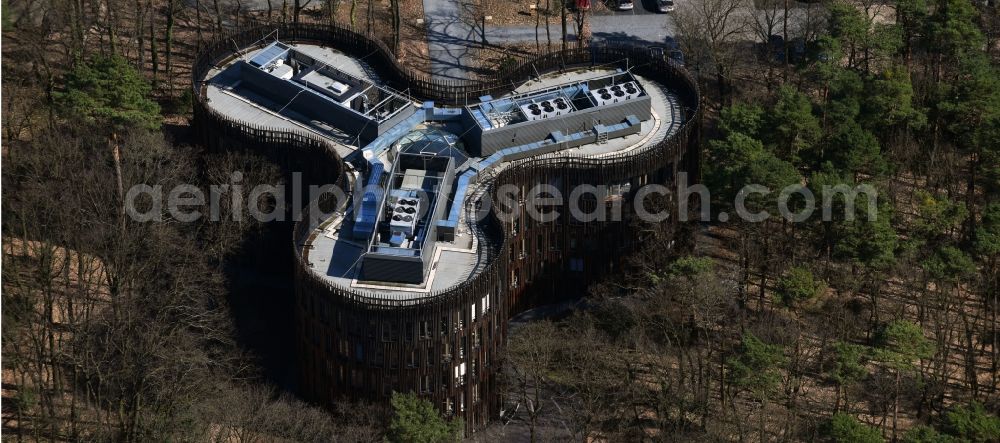 Potsdam from the bird's eye view: Building complex of the Institute Potsdam Institute for Clinate Impact Research (PIK) e. V. in the district Teltower Vorstadt in Potsdam in the state Brandenburg