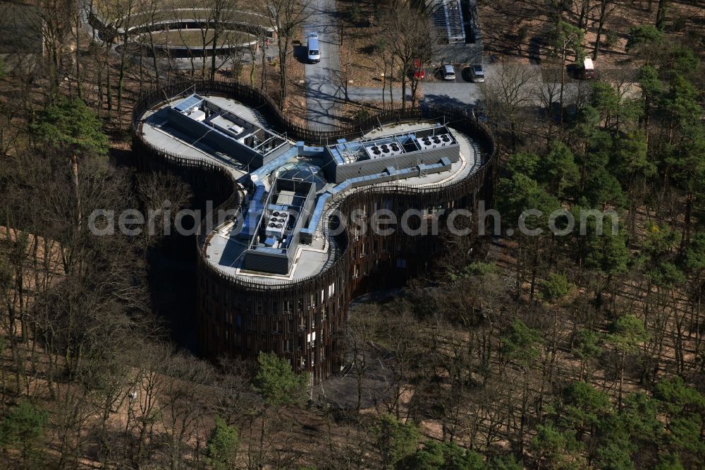 Aerial image Potsdam - Building complex of the Institute Potsdam Institute for Clinate Impact Research (PIK) e. V. in the district Teltower Vorstadt in Potsdam in the state Brandenburg