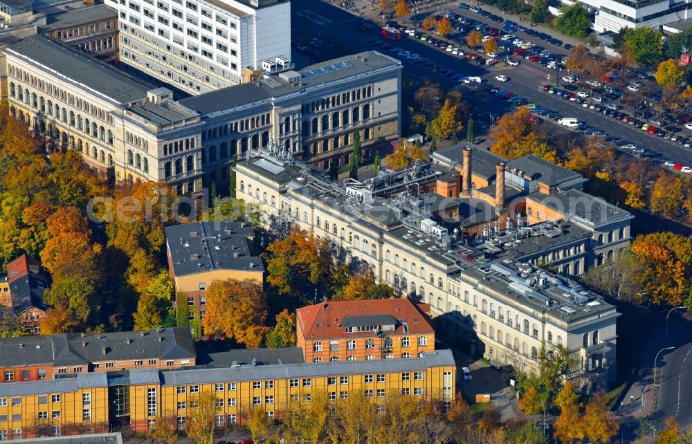 Aerial image Berlin - Complex of buildings of the institute of the University of Technology of Berlin, institute of chemistry in Berlin, Germany