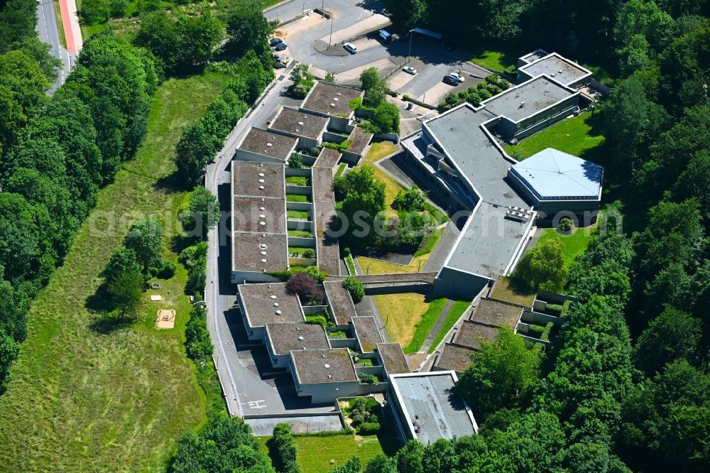 Bielefeld from the bird's eye view: Building complex of the Institute Zentrum fuer interdisziplinaere Forschung in the district Schildesche in Bielefeld in the state North Rhine-Westphalia, Germany