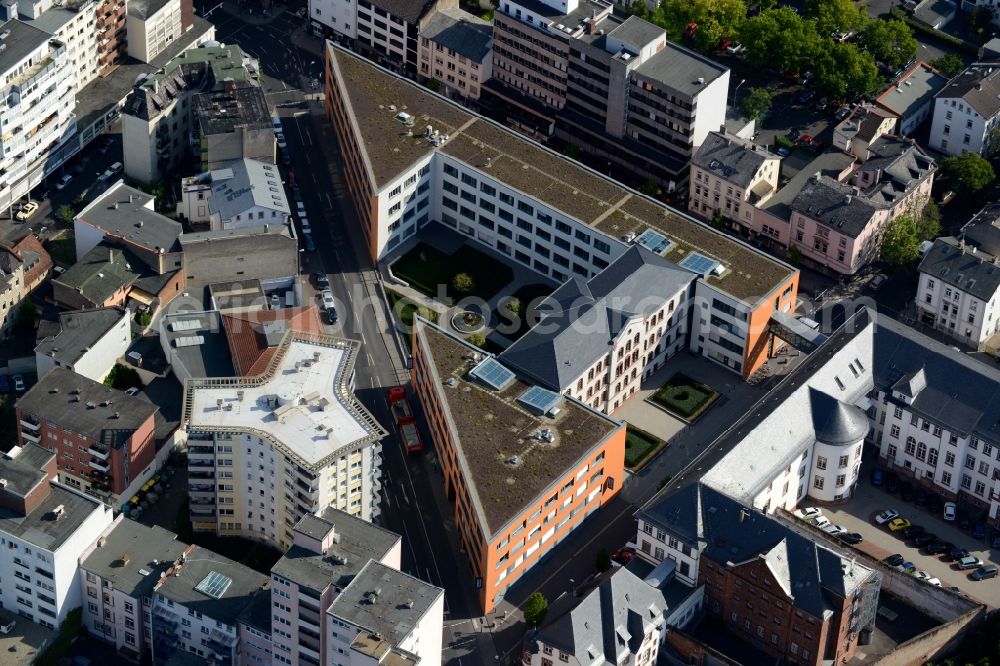 Aerial photograph Offenbach am Main - Building complex of the Justizzentrum court of in Offenbach am Main in the state Hesse