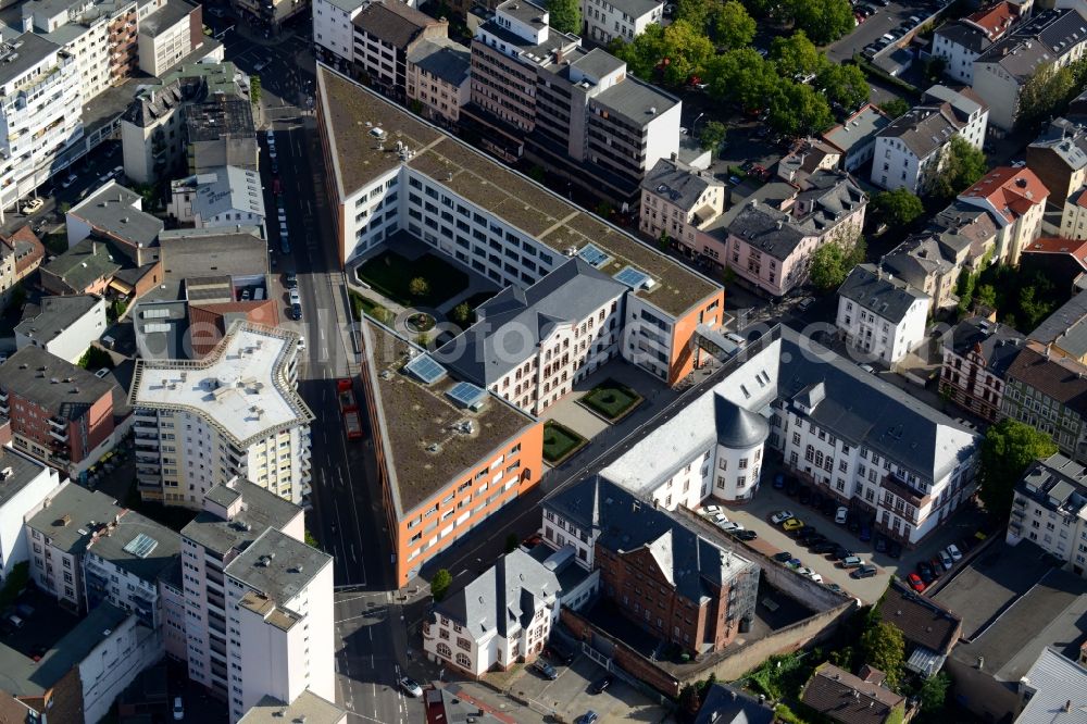 Offenbach am Main from above - Building complex of the Justizzentrum court of in Offenbach am Main in the state Hesse