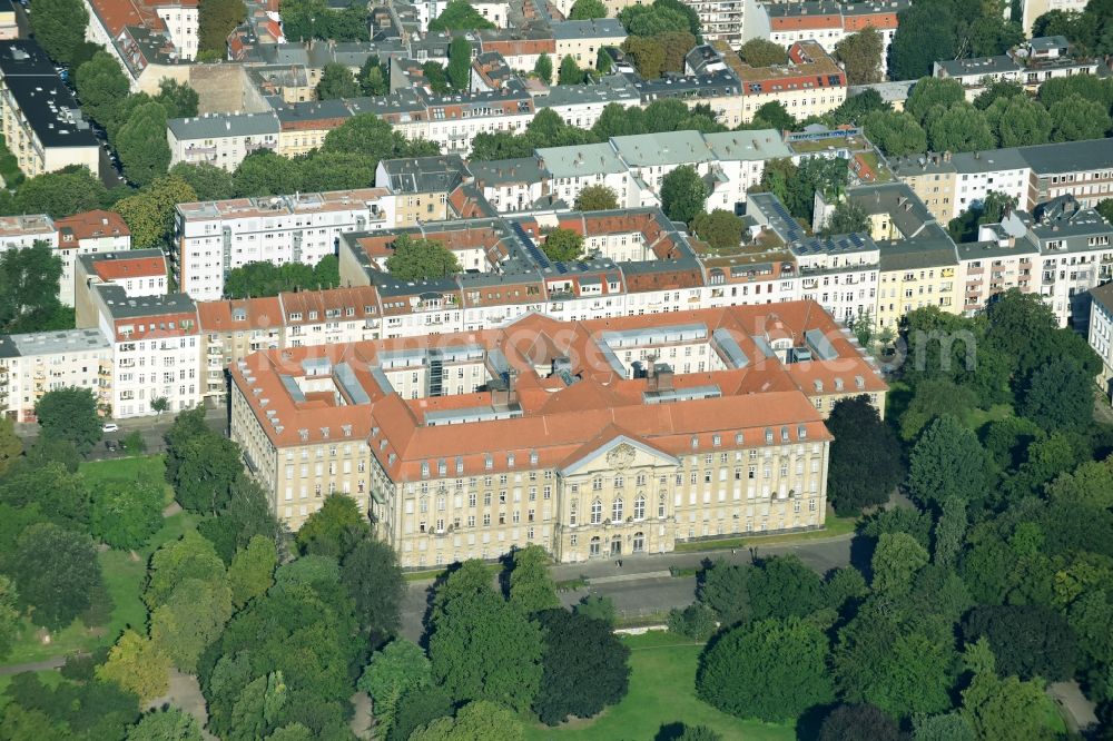 Berlin from above - Building complex of the Kammergericht court of in Berlin, Germany