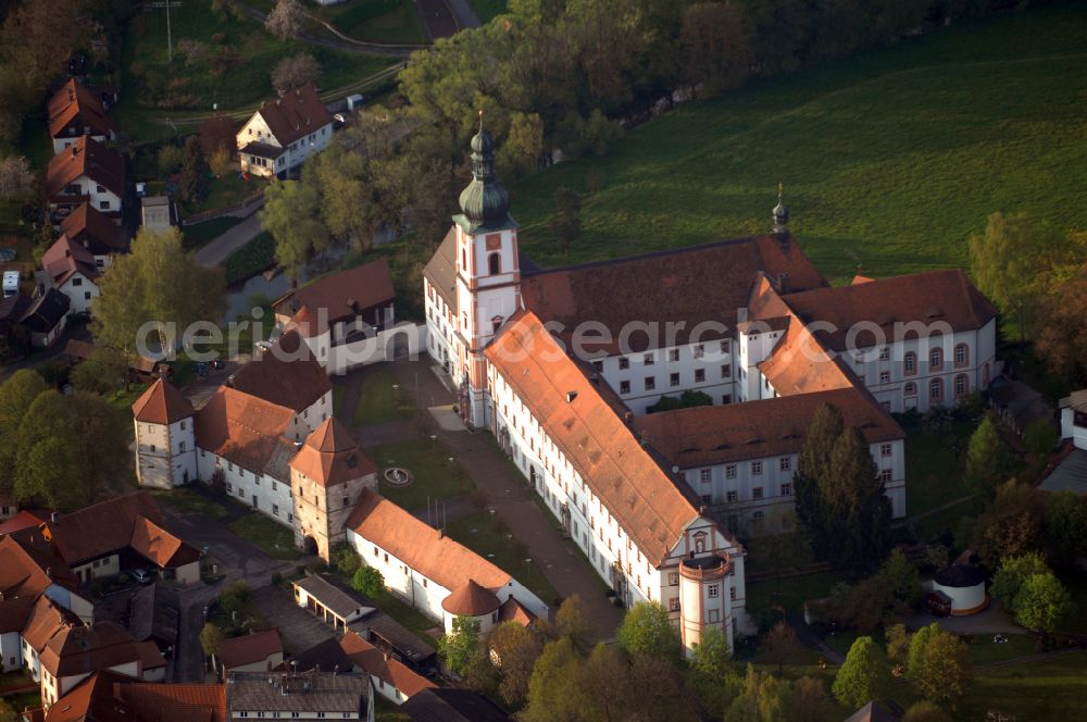 Aerial photograph Auerbach in der Oberpfalz - Complex of buildings of the monastery Kloster Michelfeld on street Klosterweg in Auerbach in der Oberpfalz in the state Bavaria, Germany