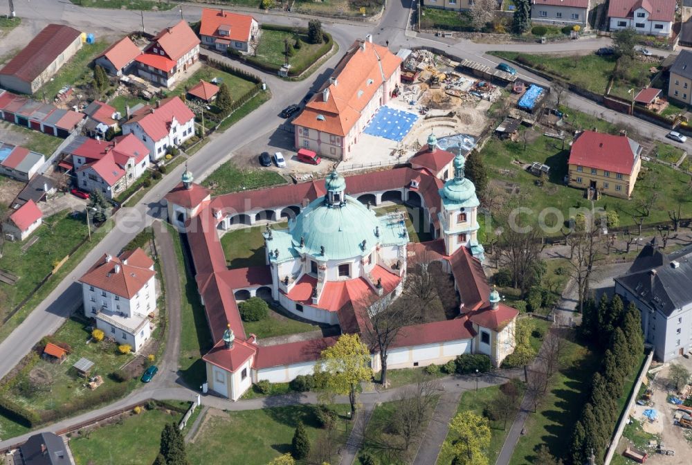 Aerial photograph Ceska Kamenice - Complex of buildings of the monastery in Ceska Kamenice in Tschechische Republik